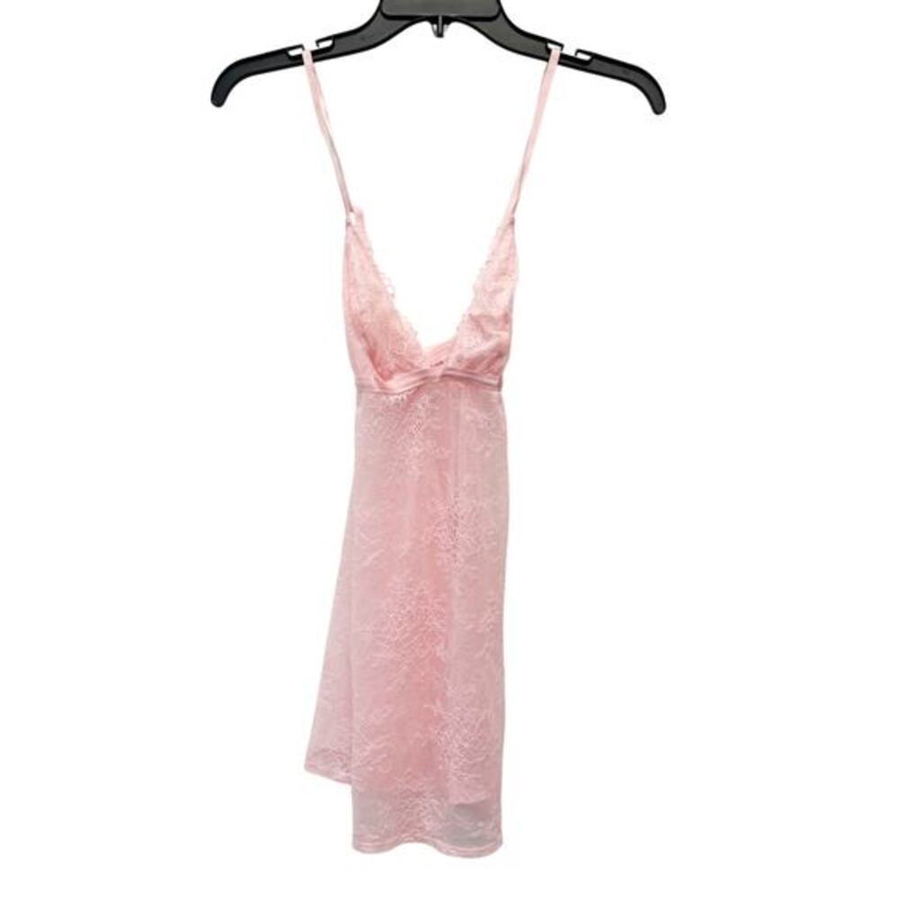New Auden Women's Pink‎ Lace Floral Sexy Lingerie Nightgown Size S